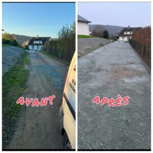 Aménagement et terrassement de chemin à Yvetot