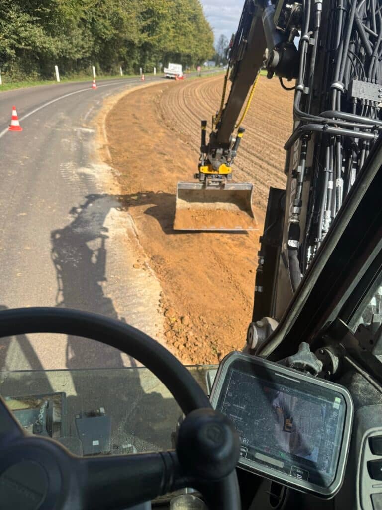 Installation de terrassement de bordures à Duclair